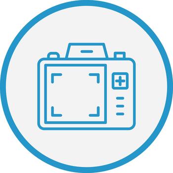 Dslr Camera Display Geometric App Mark vector