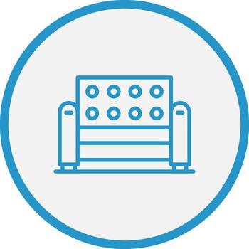 Couch Thin Line Element vector