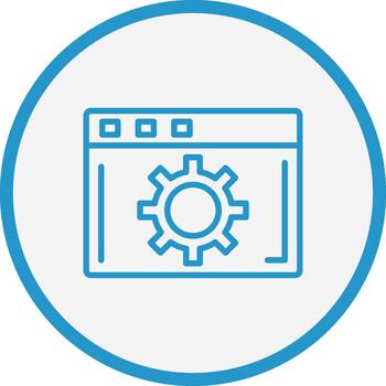 navegador ajustes degradado temática símbolo vector