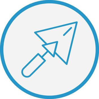 Trowel Sharp Line Mark vector