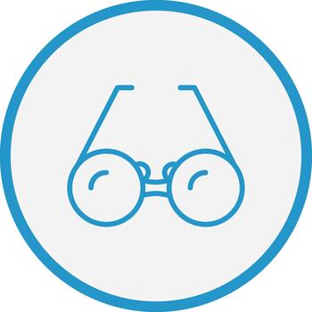 Glasses 3D Interface Shape vector
