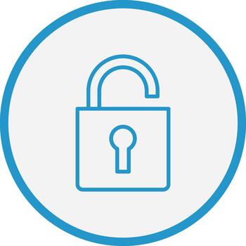 Unlock Gradient Style Element vector