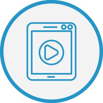 Tablet Outlined Frame Object vector