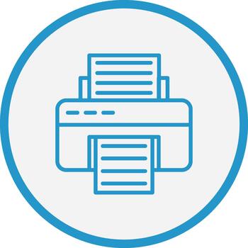 Printer User Interface Mark vector