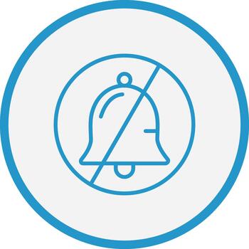 No Alarm Interactive UI Design vector