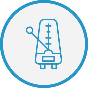 Metronome Thin Line Element vector