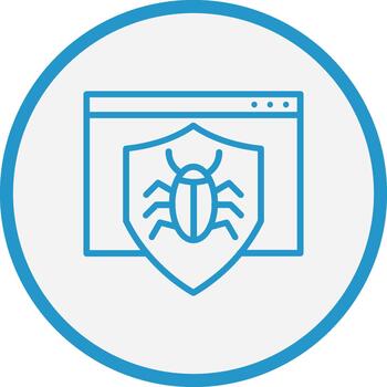 Bug Futuristic UI Mark vector