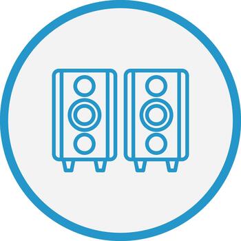 Loudspeaker Futuristic UI Mark vector