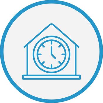 reloj Delgado gráfico forma vector