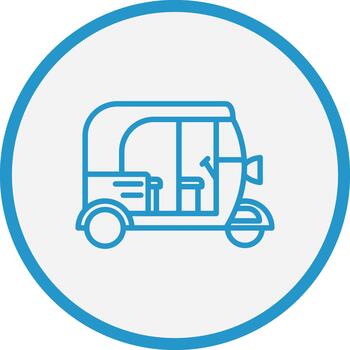 Rickshaw Futuristic UI Mark vector