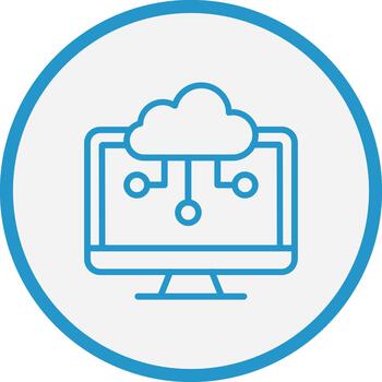 Computing Cloud Smooth App Visual vector