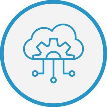 nube informática alto contraste Insignia vector