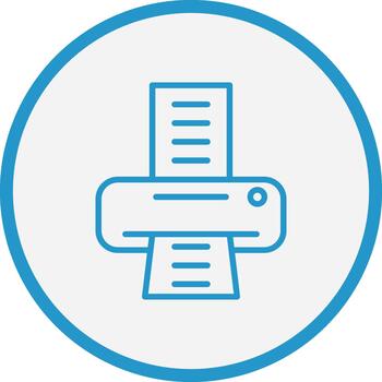 Printer Interactive UI Design vector