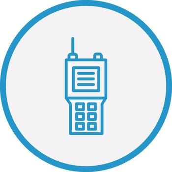 Walkie 3D Interface Shape vector