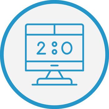 Scoreboard 3D Interface Shape vector