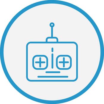 remoto controlar Delgado gráfico forma vector