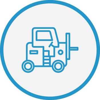 Loader Simplified Line Mark vector