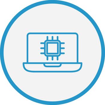 CPU Abstract UI Visual vector