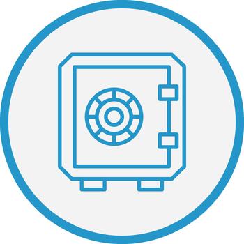 Safety Box Custom Line Element vector