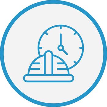 Working Hours Muted Color Design vector