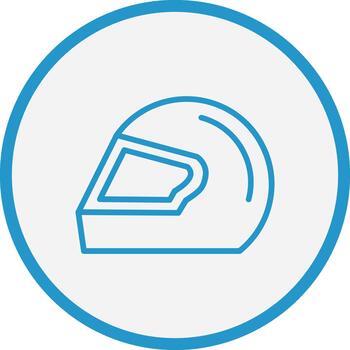 Helmet Futuristic UI Mark vector