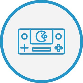 Game Console Shadowed Flat Design vector