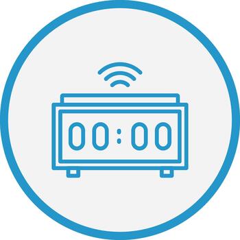 Digital Clock Modern Color Symbol vector