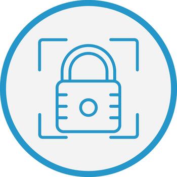 candado mínimo ui elemento vector