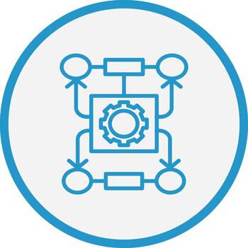 algoritmo móvil aplicación ilustración vector