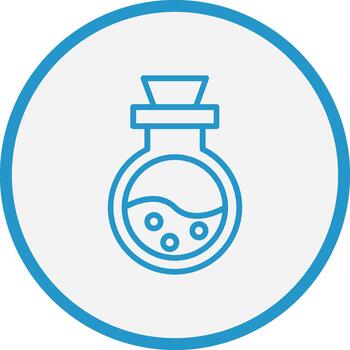 Flask Outlined Frame Object vector