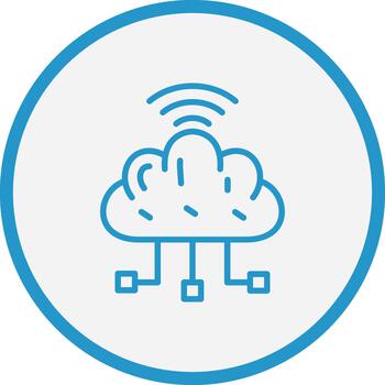 nube informática limpiar ui concepto vector