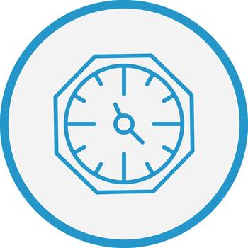 Wall Clock Digital Tech Element vector