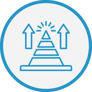 pirámide gráfico basado en aplicaciones ui gráfico vector