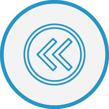 Left Arrow Futuristic UI Mark vector