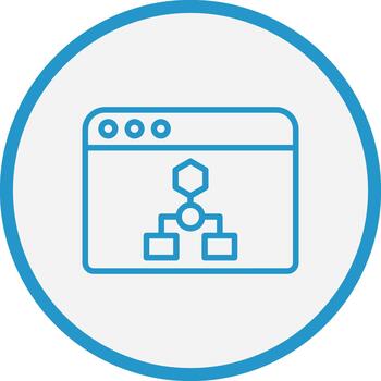 algoritmo degradado temática símbolo vector