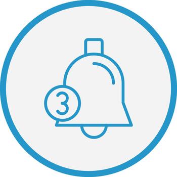 notificación campana mínimo ui elemento vector