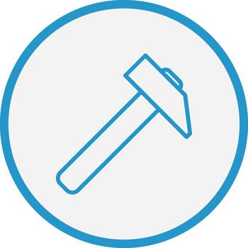 martillo mínimo ui elemento vector