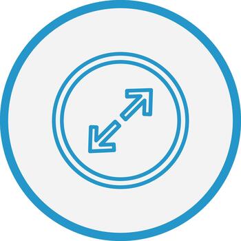 maximizar flecha digital aplicación concepto vector