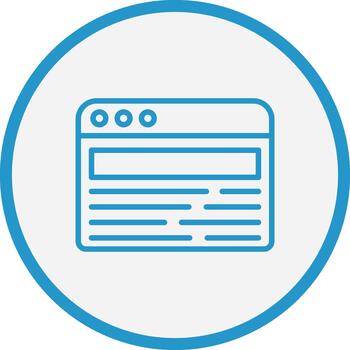 Web Browser Clean Sketch Form vector