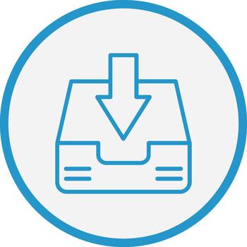 Inbox Abstract UI Visual vector