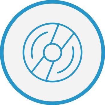 Compact disk Mobile App Illustration vector