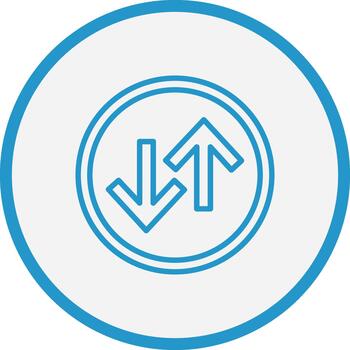 arriba abajo flecha usuario interfaz marca vector