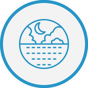 Crescent App-Based UI Graphic vector