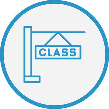 Class Neon UI Symbol vector