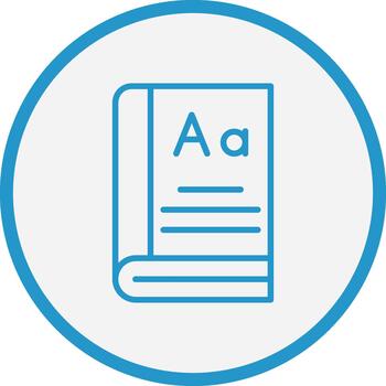 Dictionary User Interface Mark vector