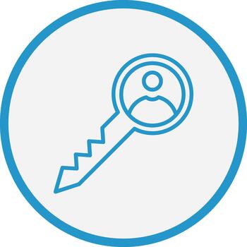 Key Vibrant Visual Object vector