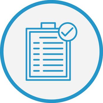 Completed Task Digital Tech Element vector