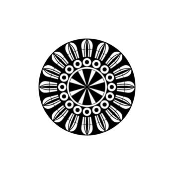 un sorprendentes resumen geométrico mandala con concéntrico circular patrones y radial simetría centrado vector