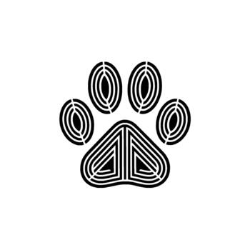 resumen geométrico pata impresión motivo con concéntrico líneas y triangular almohadillas vector