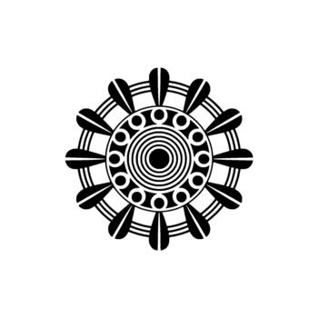 un sorprendentes circular geométrico mandala modelo con simétrico pétalo me gusta elementos y concéntrico anillos vector